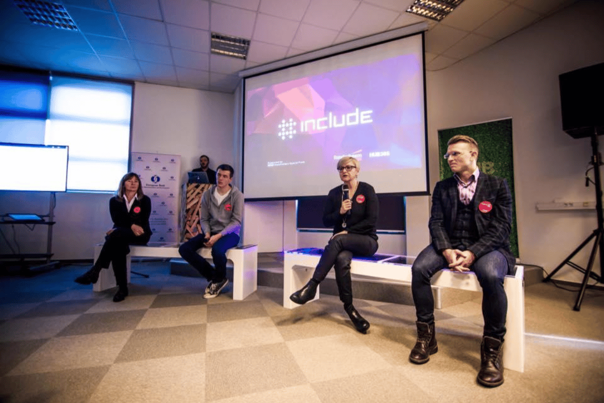 Ivan Soljan (Include) and Peiker Gazic (another founder of Funderbeam) launching a campaign in Zagreb, Croatia.