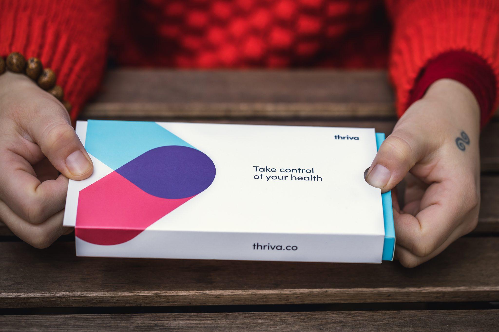 Thriva blood kits are sent out by post.