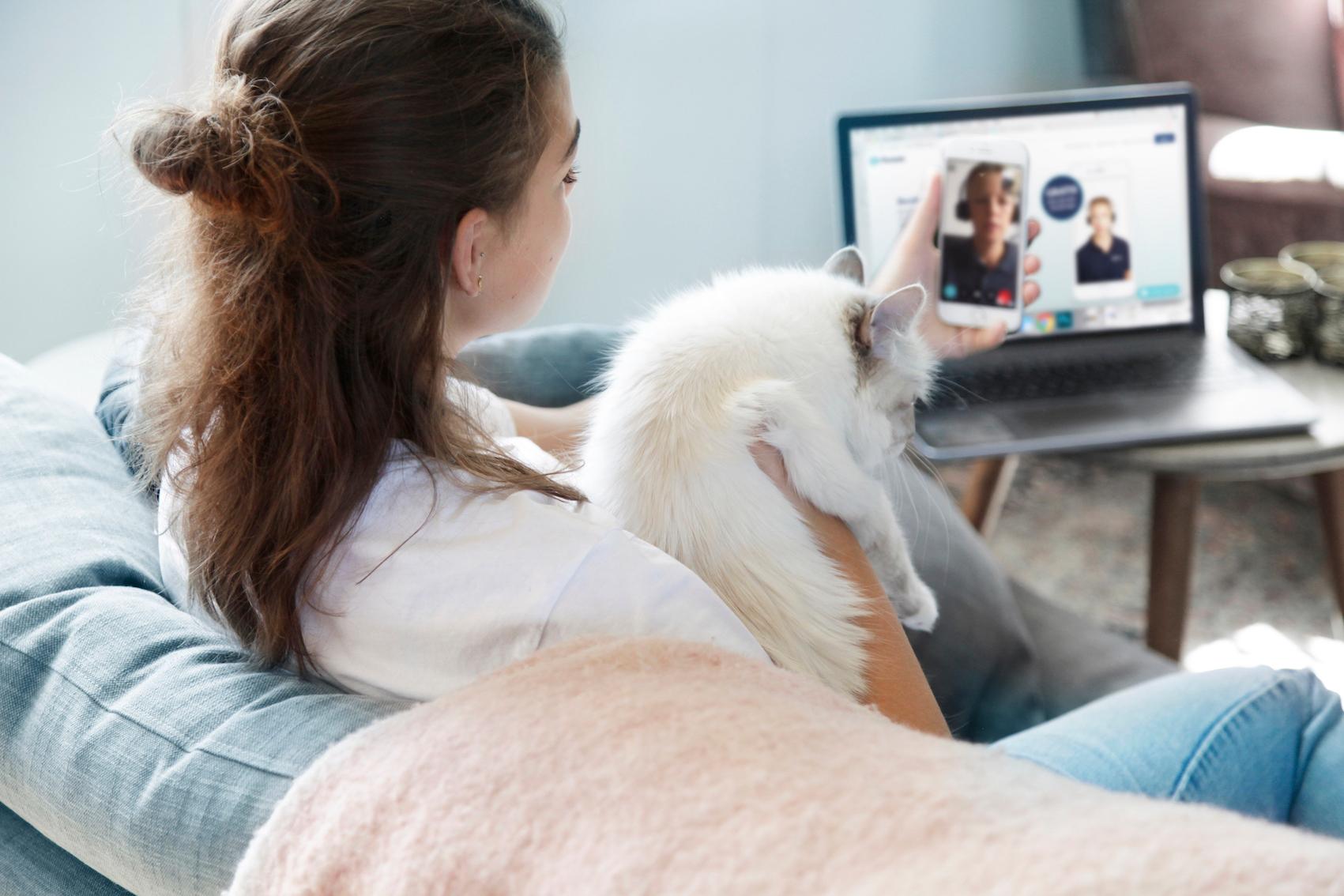 A FirstVet pet consultation.
