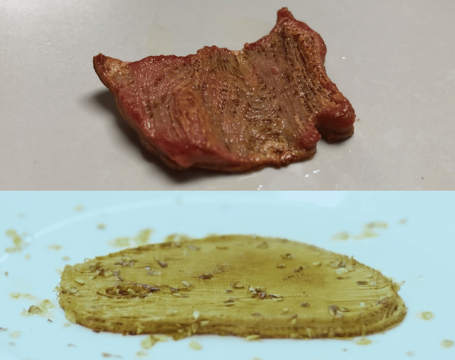 photo of 3d printed steak
