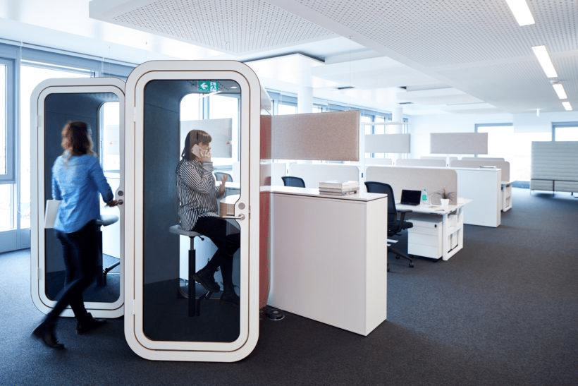 According to Framery, its booths contribute to more productive and happier employees.