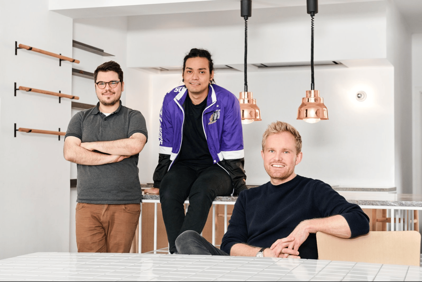Photo of Choco cofounders: Julian Hammer, Rogério Da Silva Yokomizo, Daniel Khachab