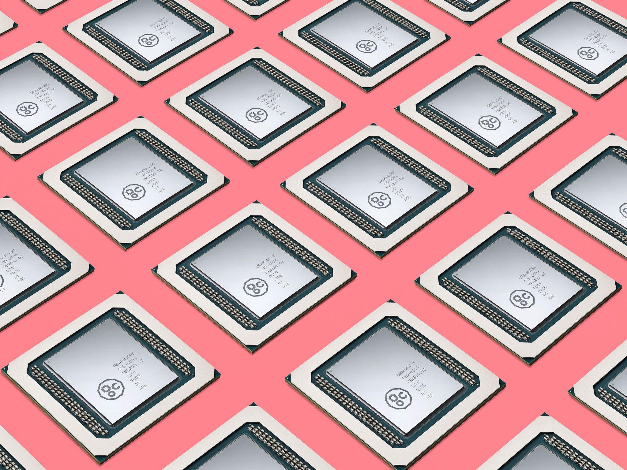 An image of Graphcore's chips