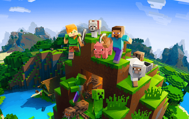 Video game Minecraft runs on Hadean software