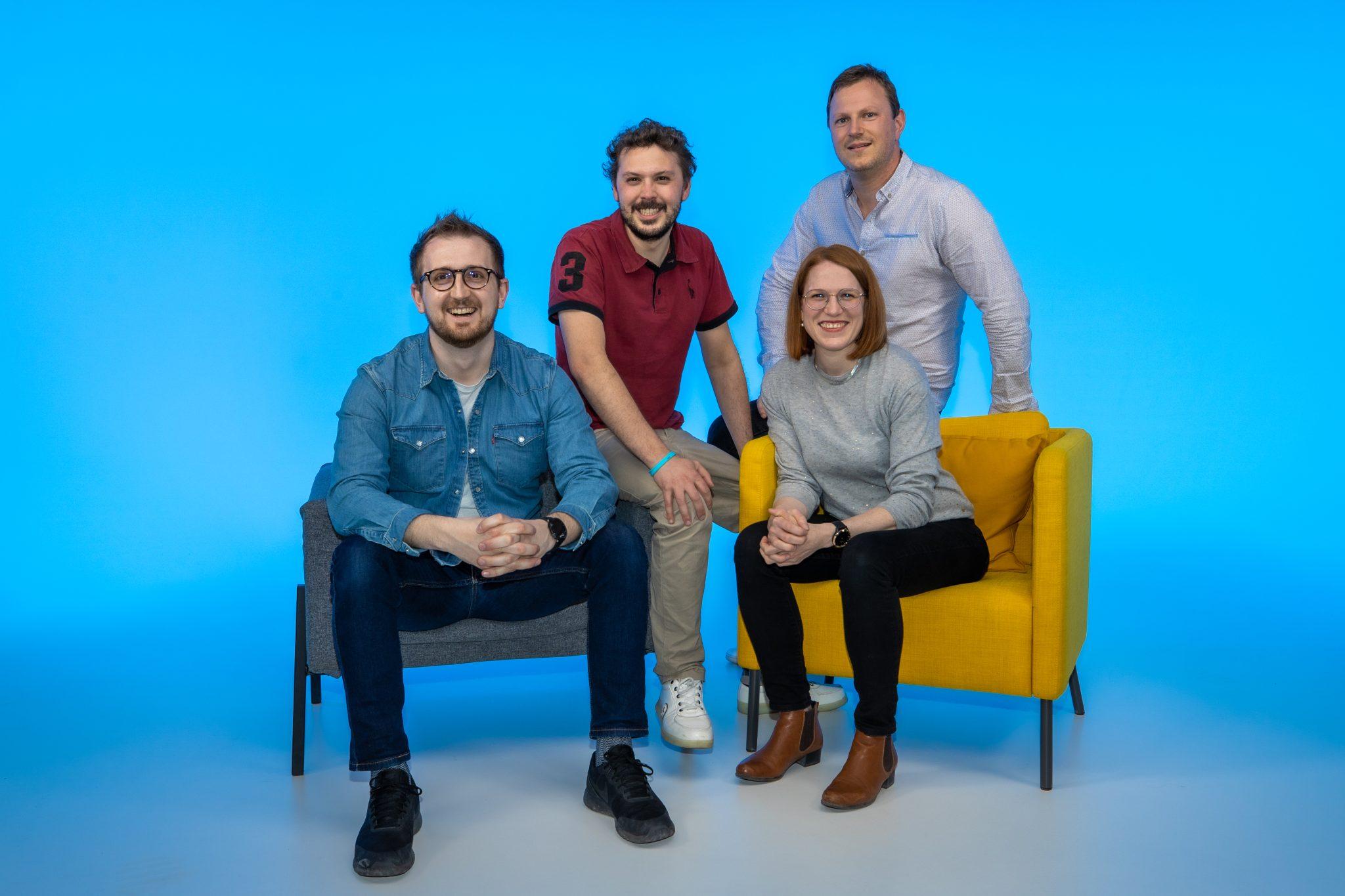 Fizimed founders Julien Guay, Allan Mabilais, Paul Grandemange, Emeline Hahn