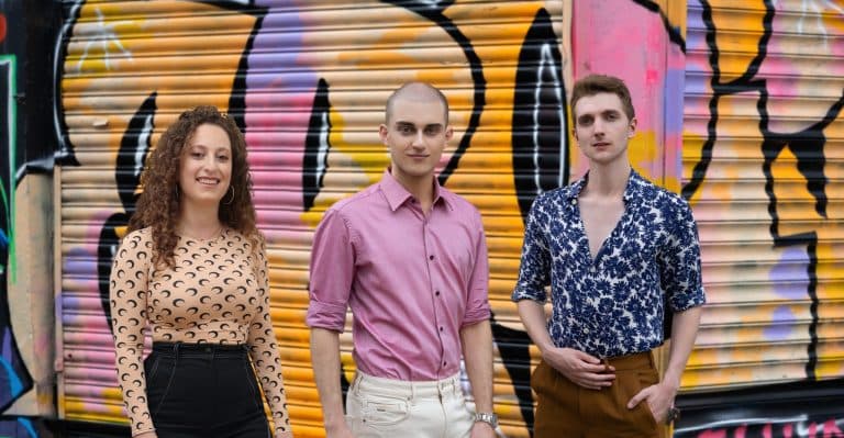 An image showing Araxie Boyadjian (left) and Christopher El Badaoui (middle), the cofounders of LVNDR Health.