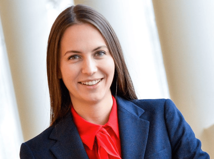 A headshot of MEP Eva Maydell