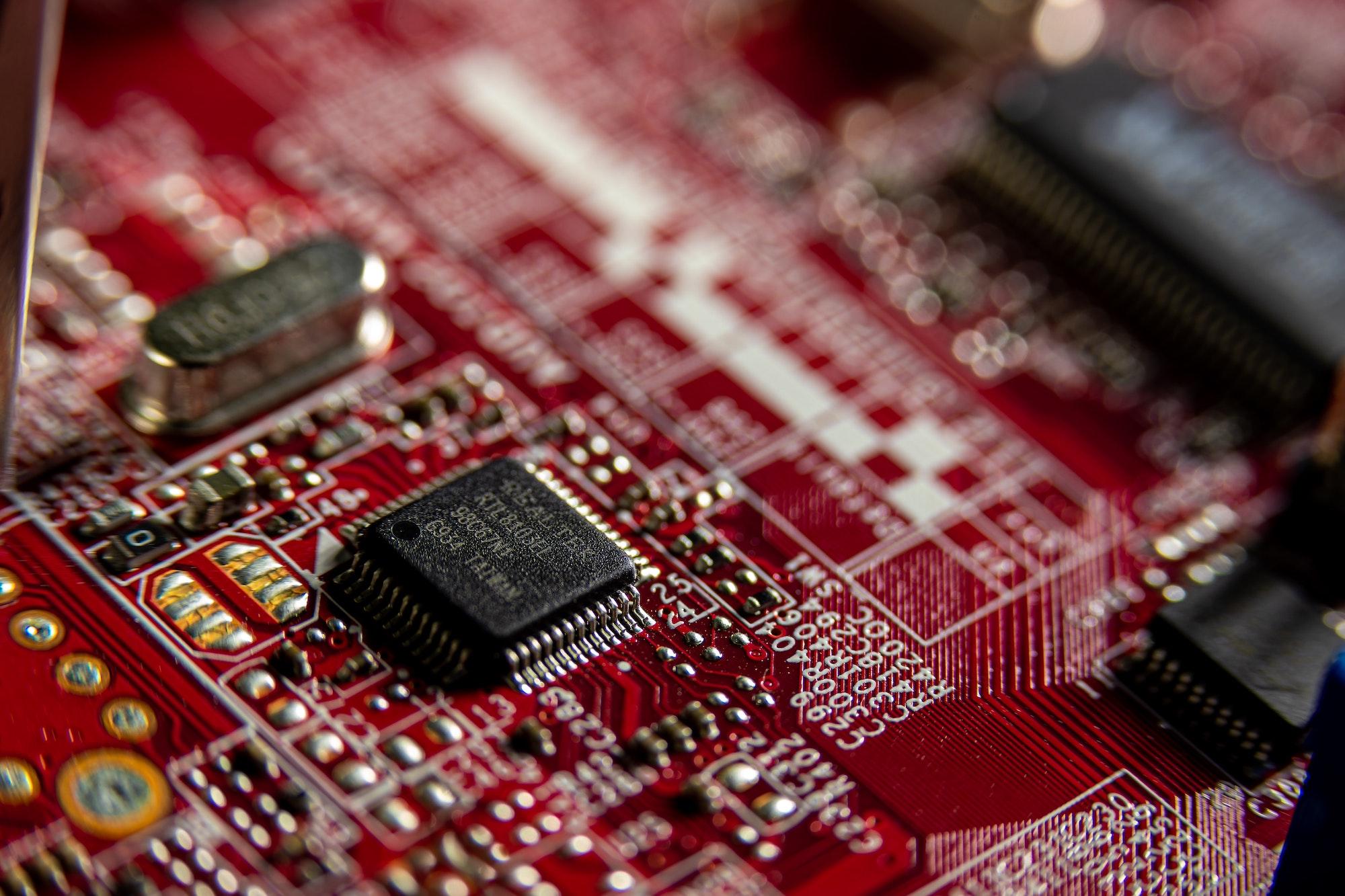 An image of a computer chipboard