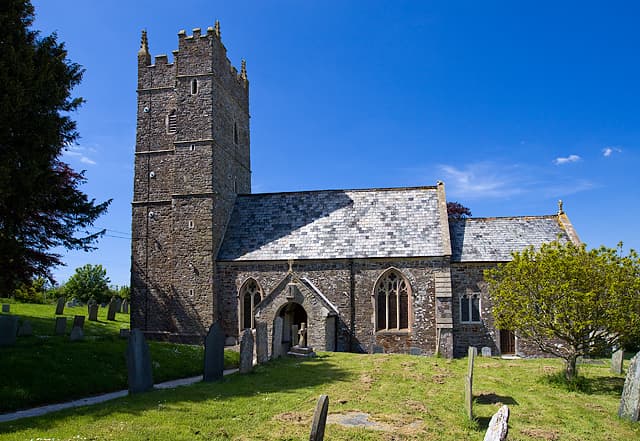 The church in Alverdiscott, where the cable will link up with the grid.