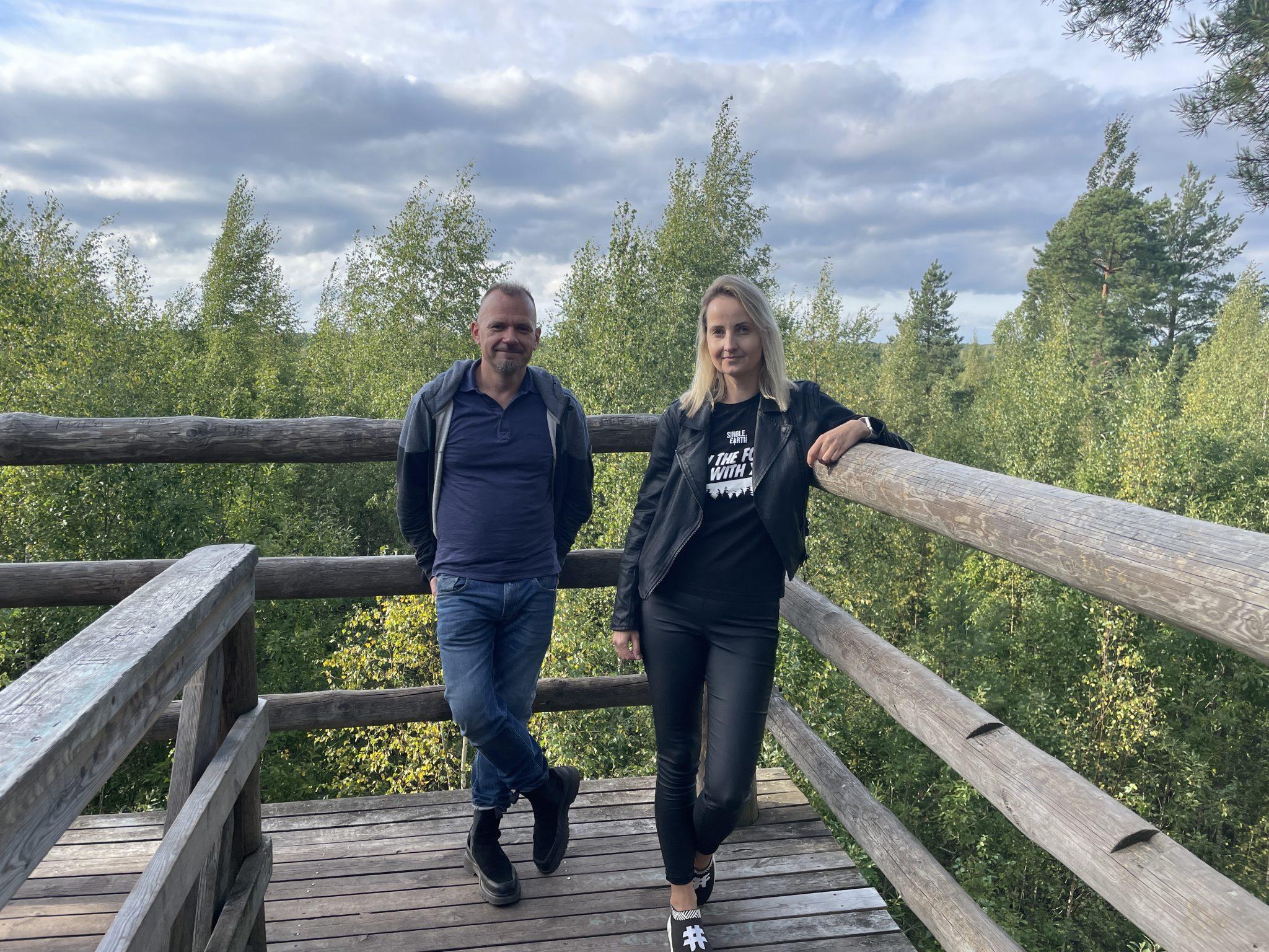 Andrus Aaslaid and Merit Valdsalu, cofounders of Single.Earth