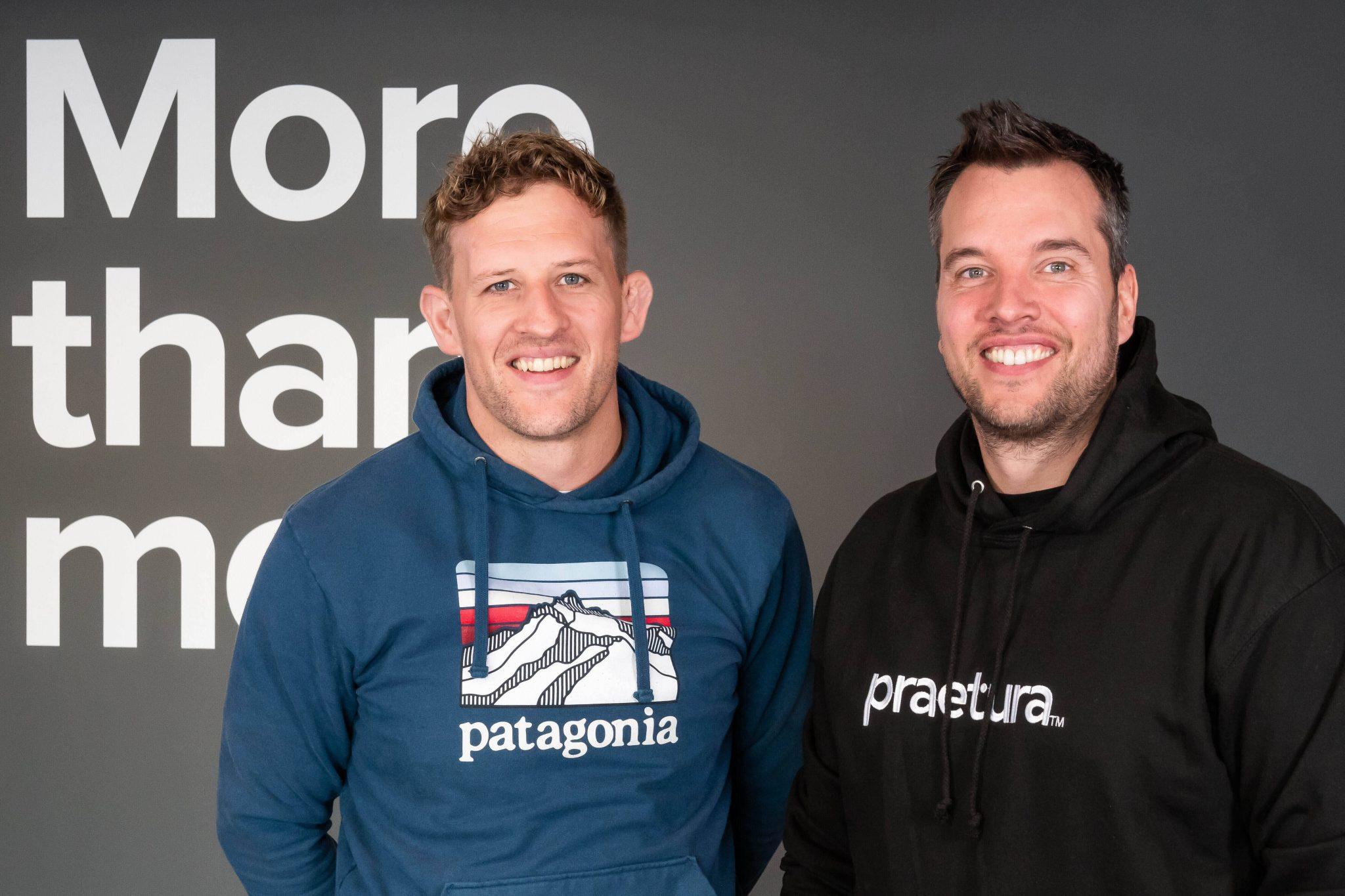 Modern Milkman founder Simon Mellin (left) and Praetura Ventures managing partner David Foreman (right).