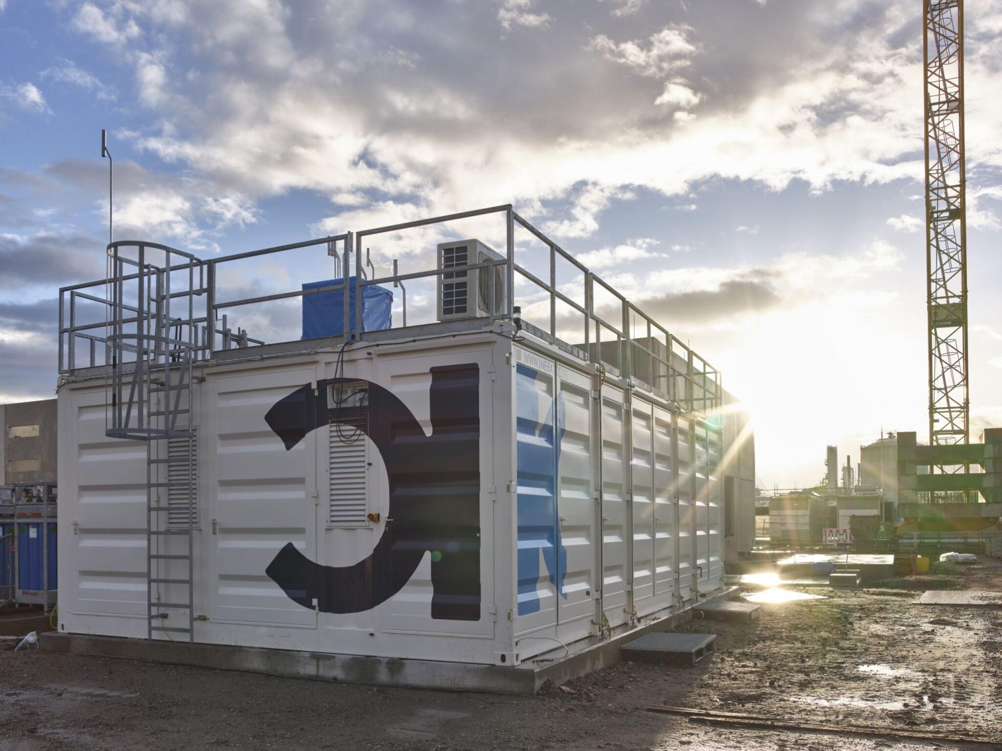 An example of Ineratec’s modular facilities that can be “stacked” on each other to scale up capacity