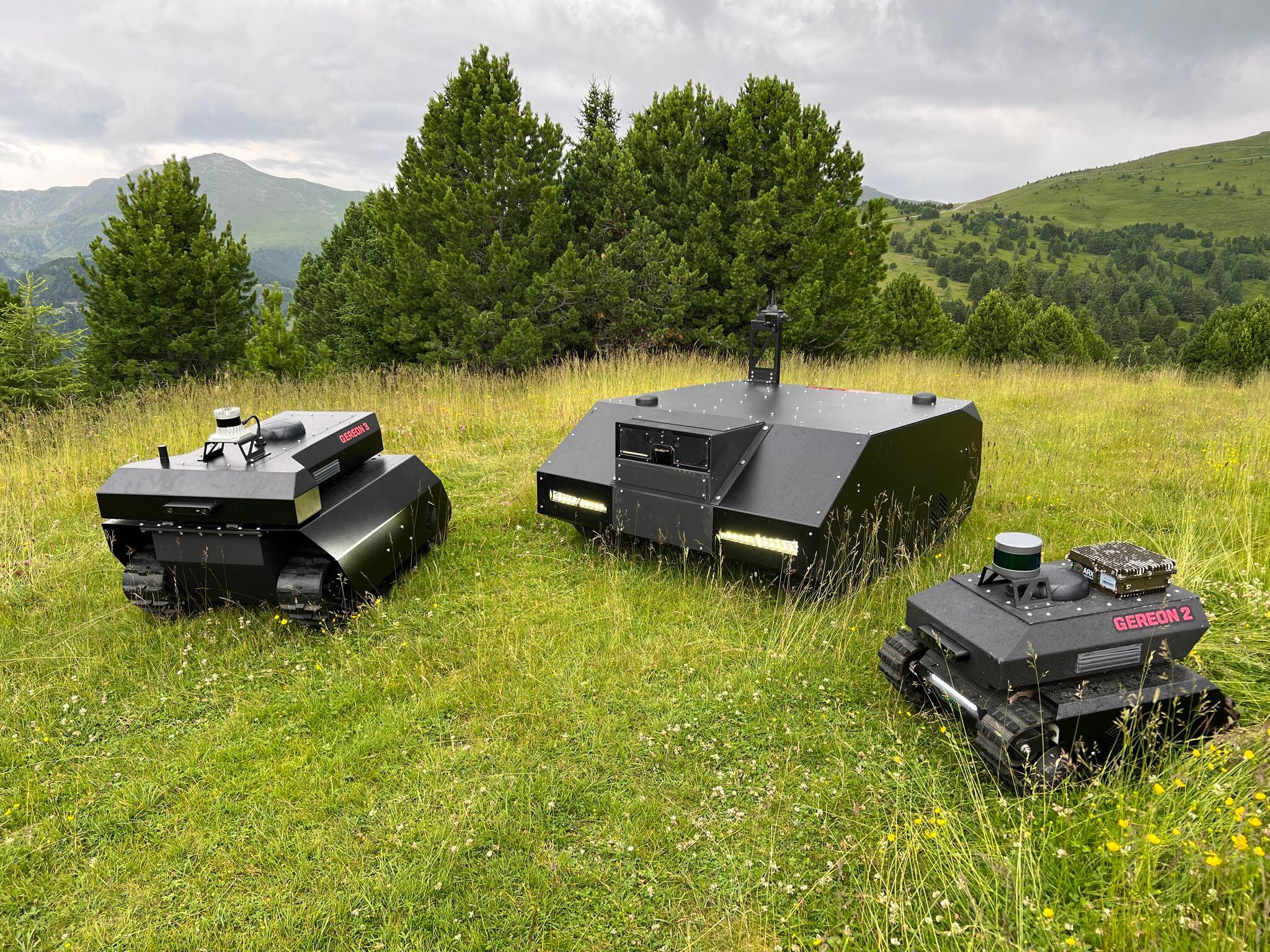 Unmanned ground vehicles developed by ARX-Landsysteme