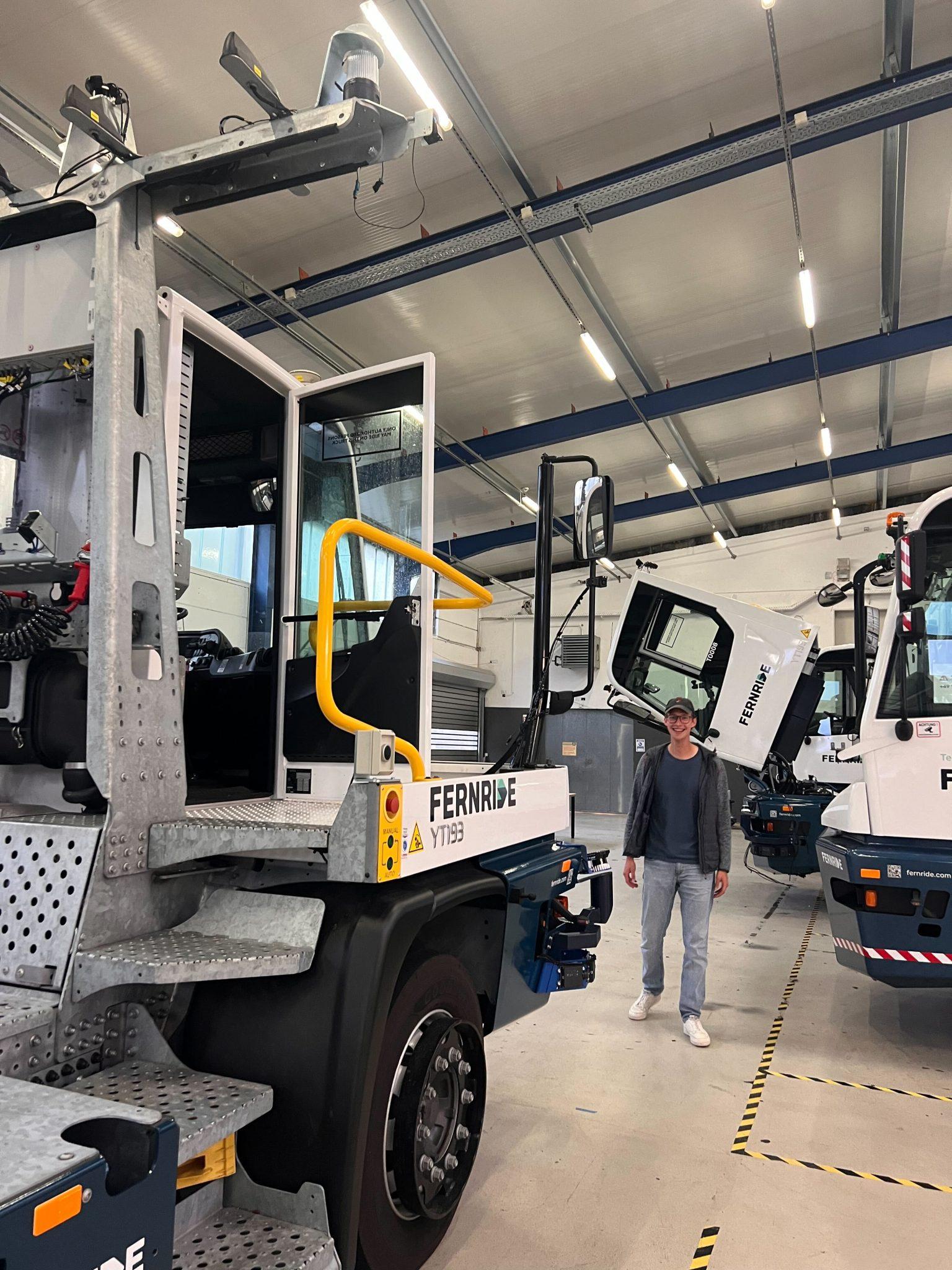Fernride co-founder and CEO Hendrik Kramer at the startup's testing facility in Munich