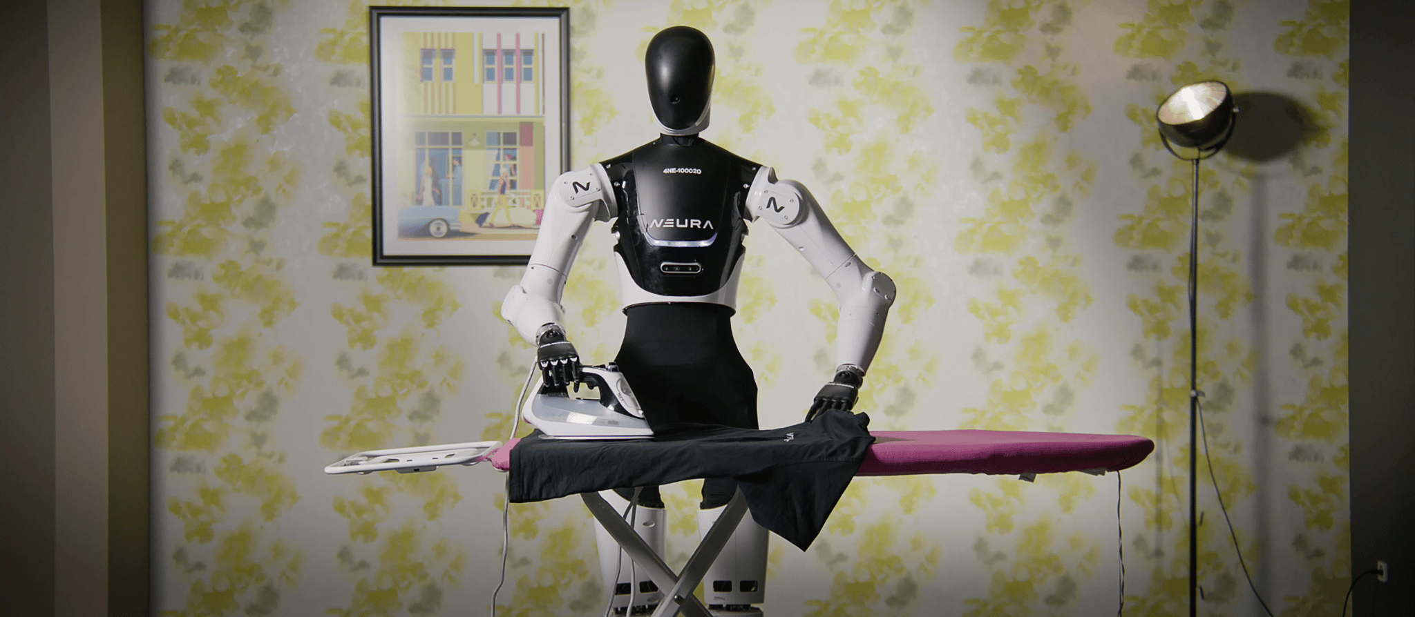 Neura Robotics' humanoid robot 4NE-1, which is still in pilot phase. A third generation of the robot is to be released next year.