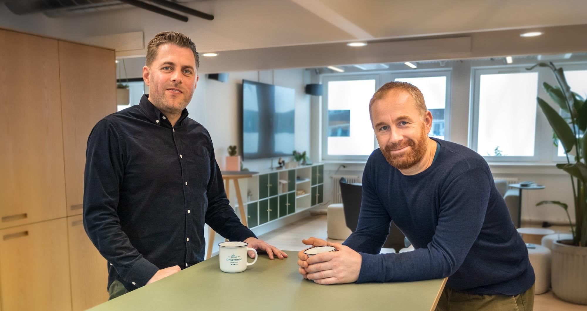 Picture of Driversnote's founders Martin Poulsen and Jonas Åradsson.