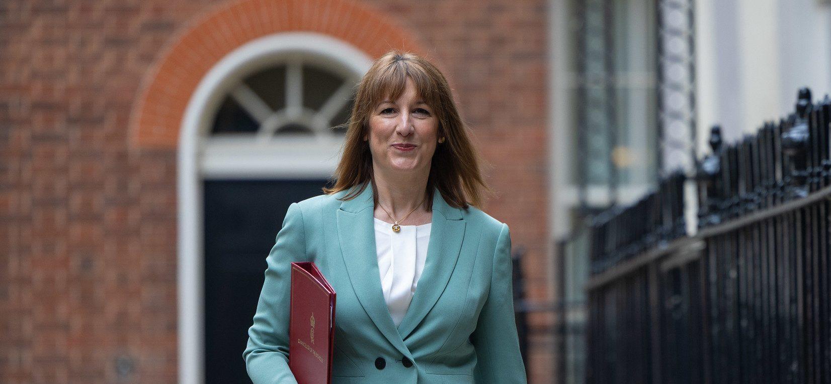 The Chancellor of the Exchequer Rachel Reeves leaves 11 Downing Street on her way to deliver the Spending Review to parliament