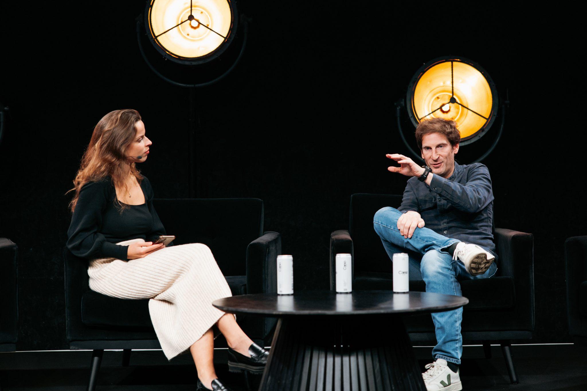 A picture of Qonto CEO Alexandre Prot speaking at Sifted Summit in London