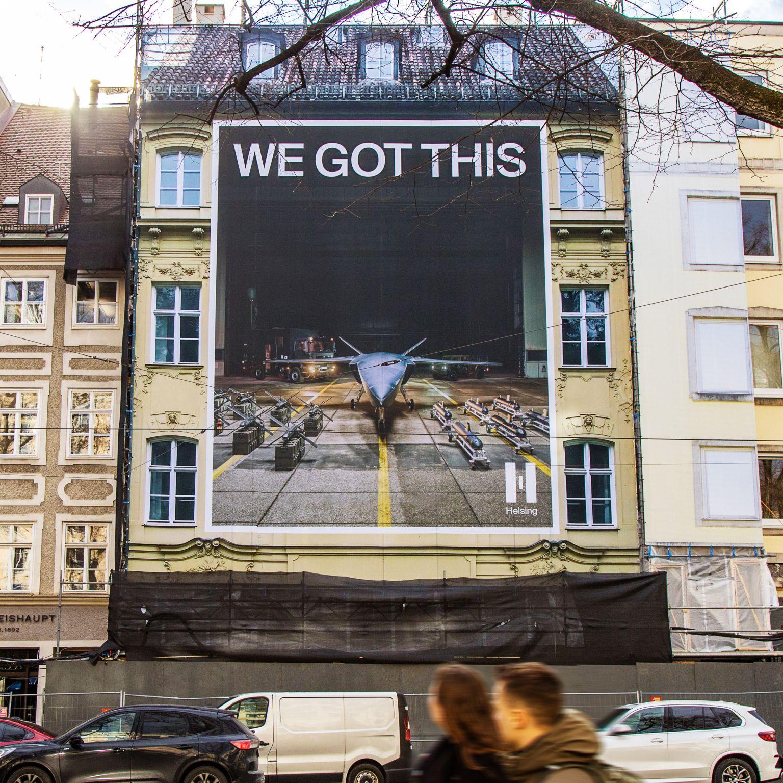 Helsing advertisement in Munich.