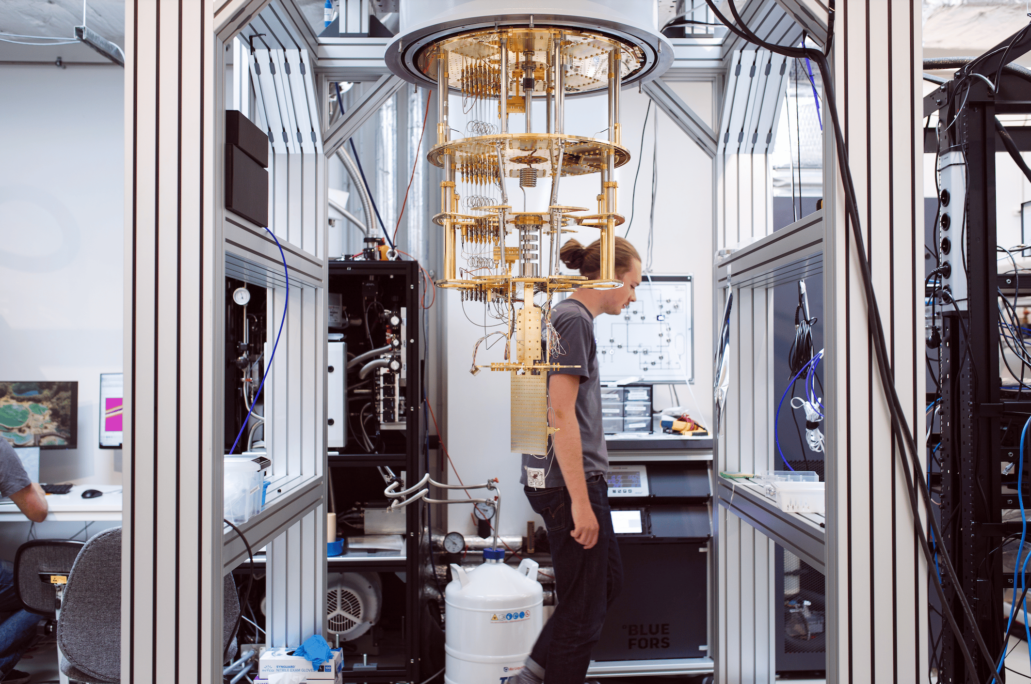 An assembled quantum computer in C12's data centre