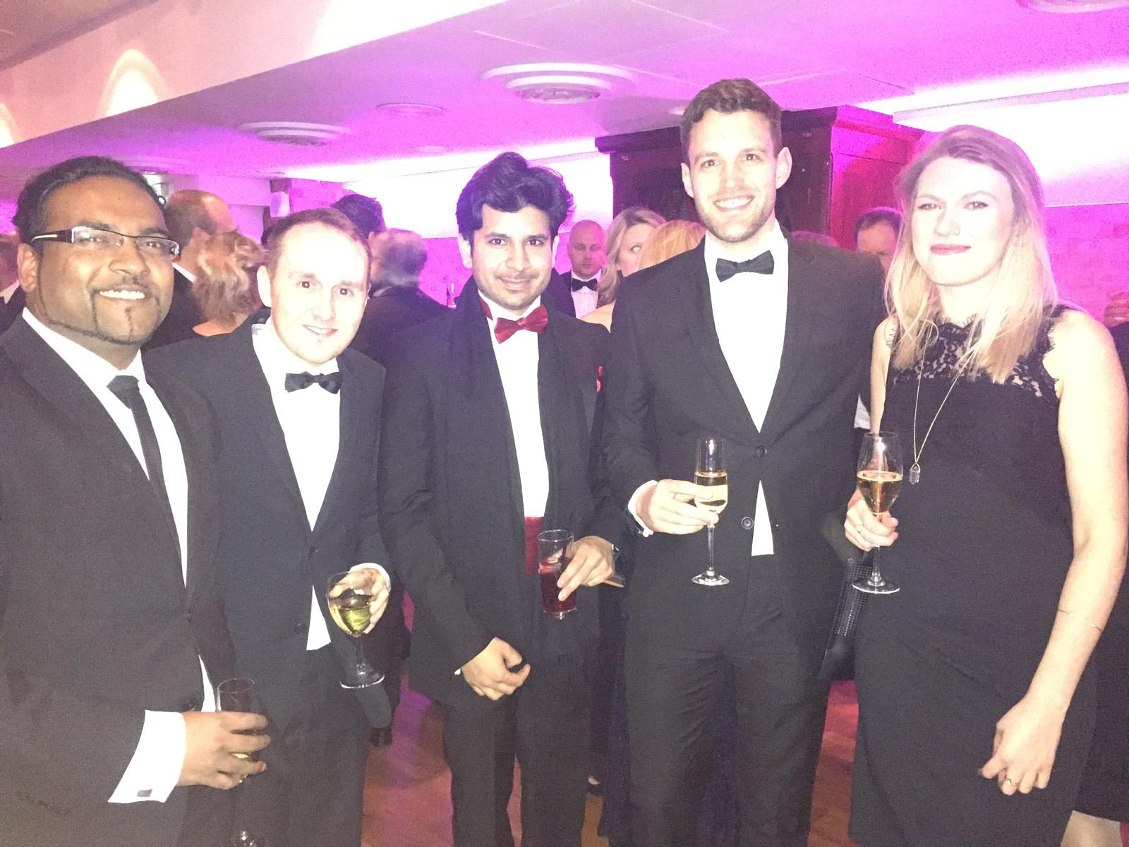 Jonny Clifford with Satchel colleagues.