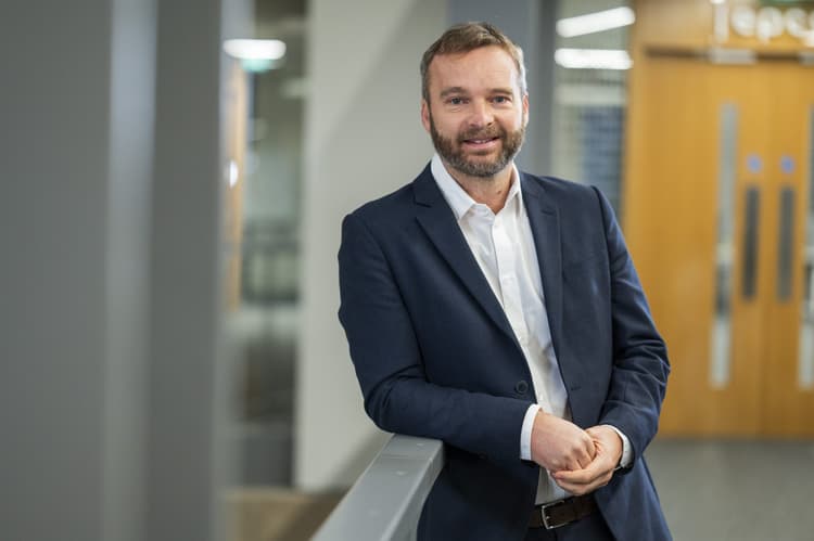 A photo of Duncan Martin, EIE Lead Executive and Director of Entrepreneurship at the Bayes Centre, The University of Edinburgh.