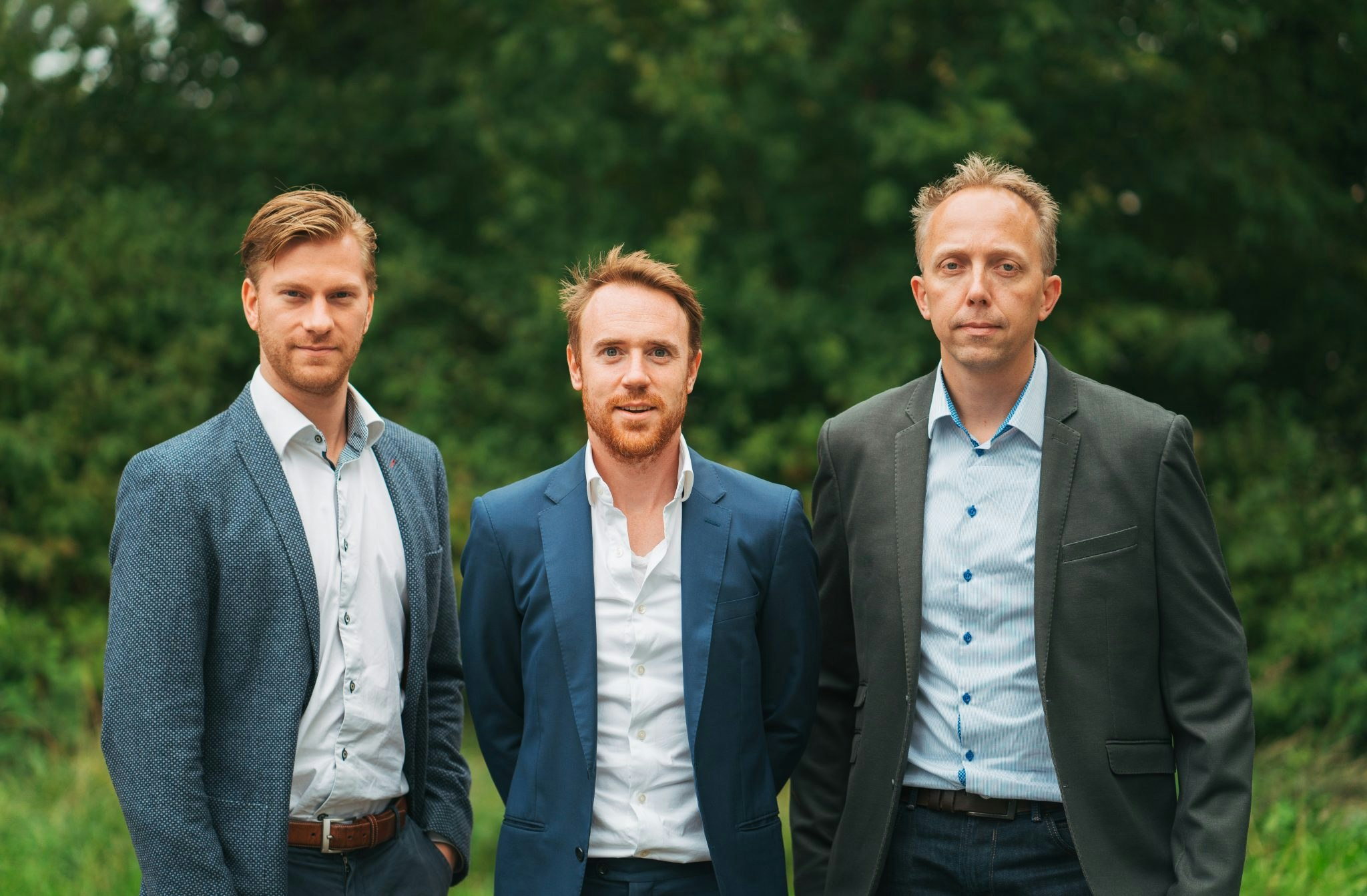 Meatable CTO Daan Luining (left), CEO Krijn De Nood (centre) and Head of R&D Ruud Out (right). Credit: Meatable.