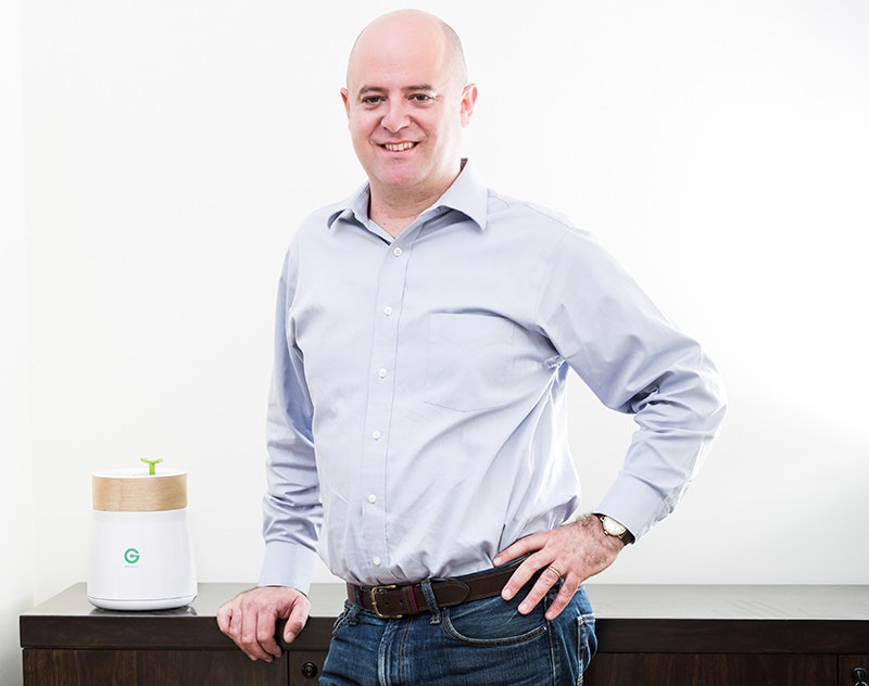 GemmaCert cofounder Guy Sutton with his cannabis analyser. 