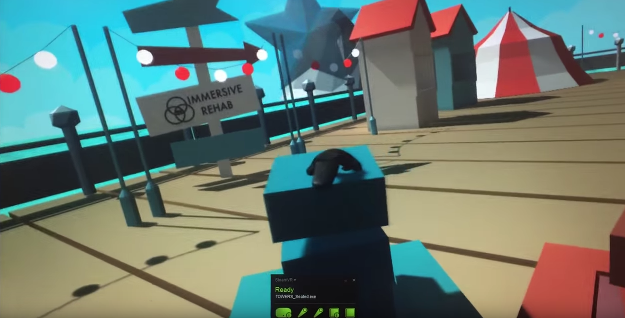One of Immersive Rehab's VR exercise settings.