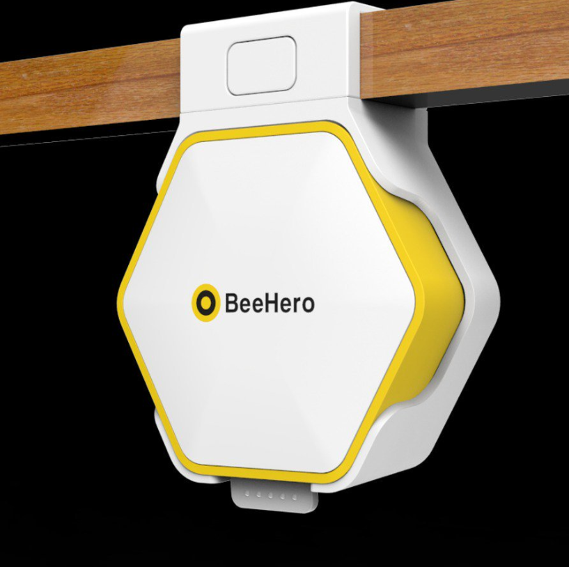 A BeeHero smart hive sensor. 