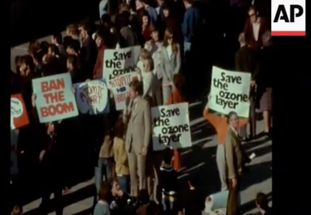 Concorde protestors, 1972