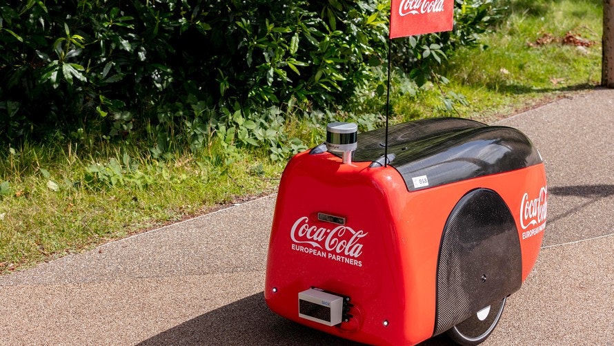 Coca-cola delivery robot