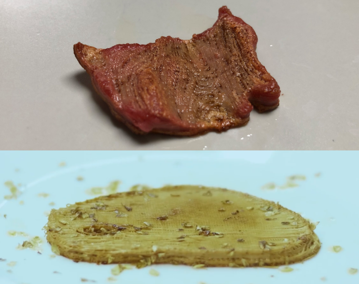 photo of 3d printed steak