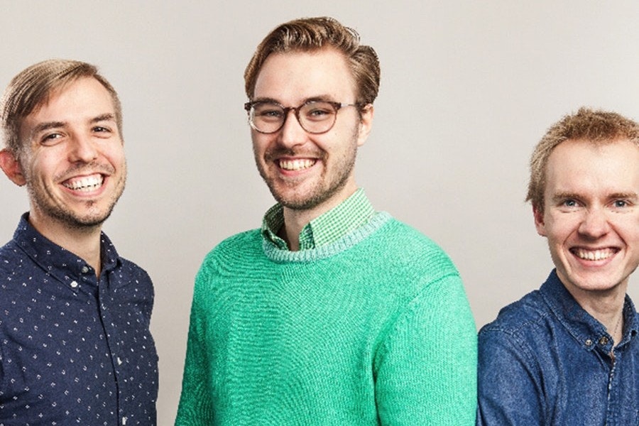 Meru Health's Kristian Ranta (left) with his fellow cofounders. 