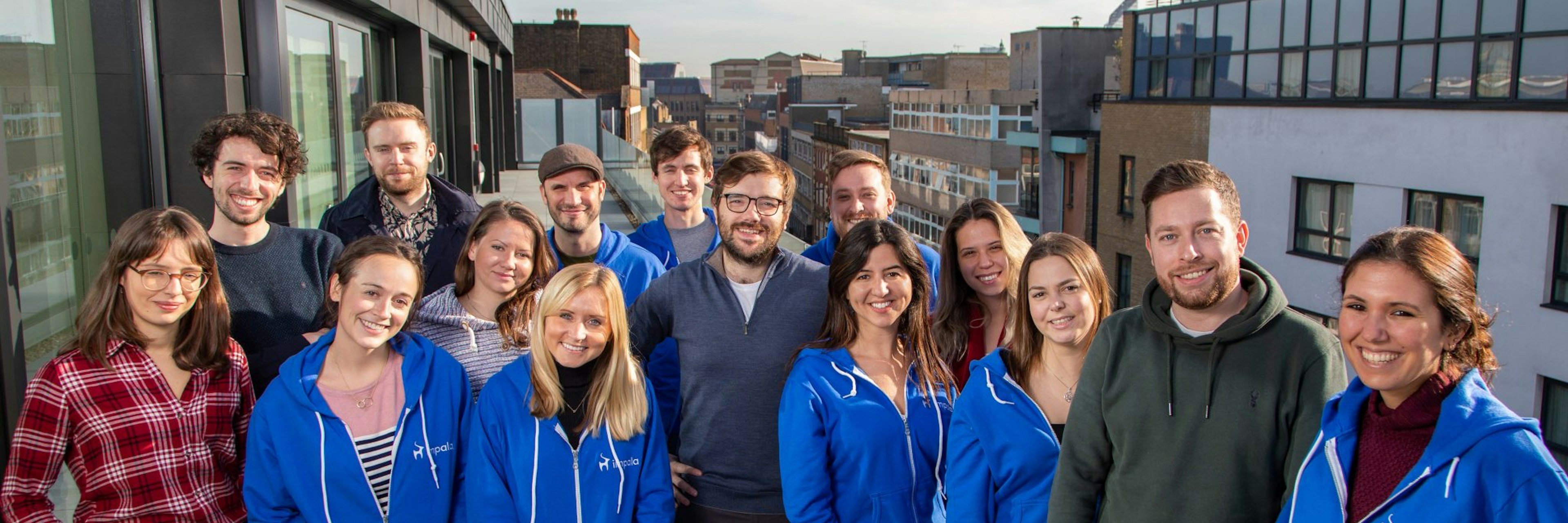 Photo of travel tech startup Impala's team