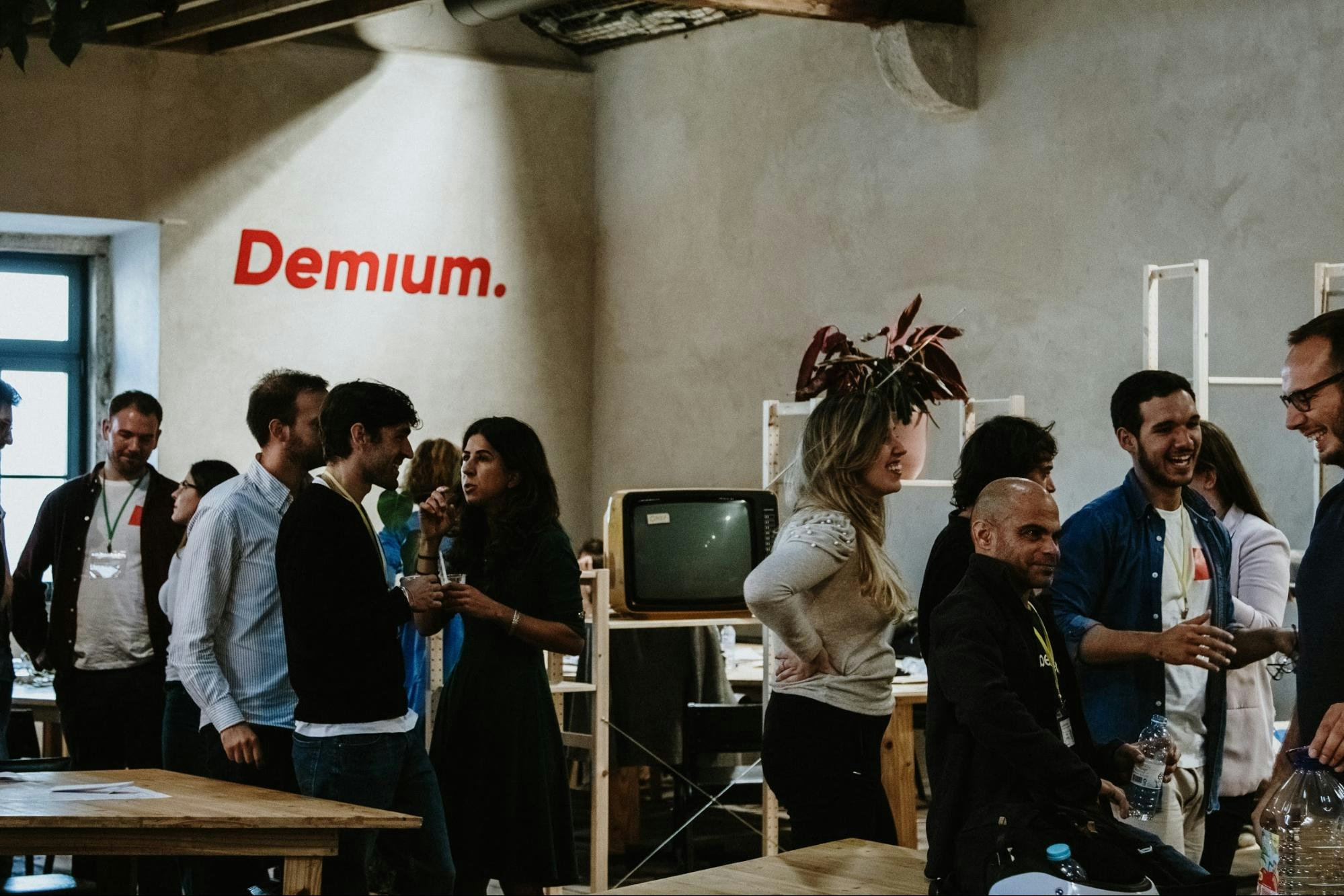 A meetup event at Demium’s Lisbon hub
