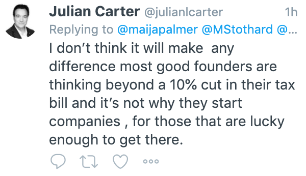 Julian Carter Tweet