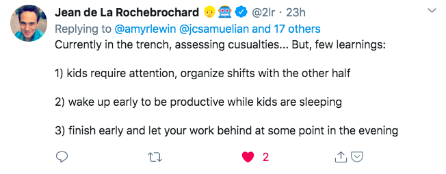 A photo of a Twitter post
