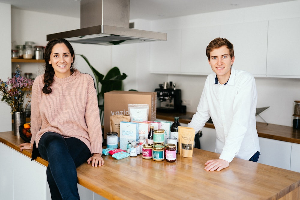 Photo of Emna Everard and Alain Etienne, cofounders of B Corp Kazidomi.