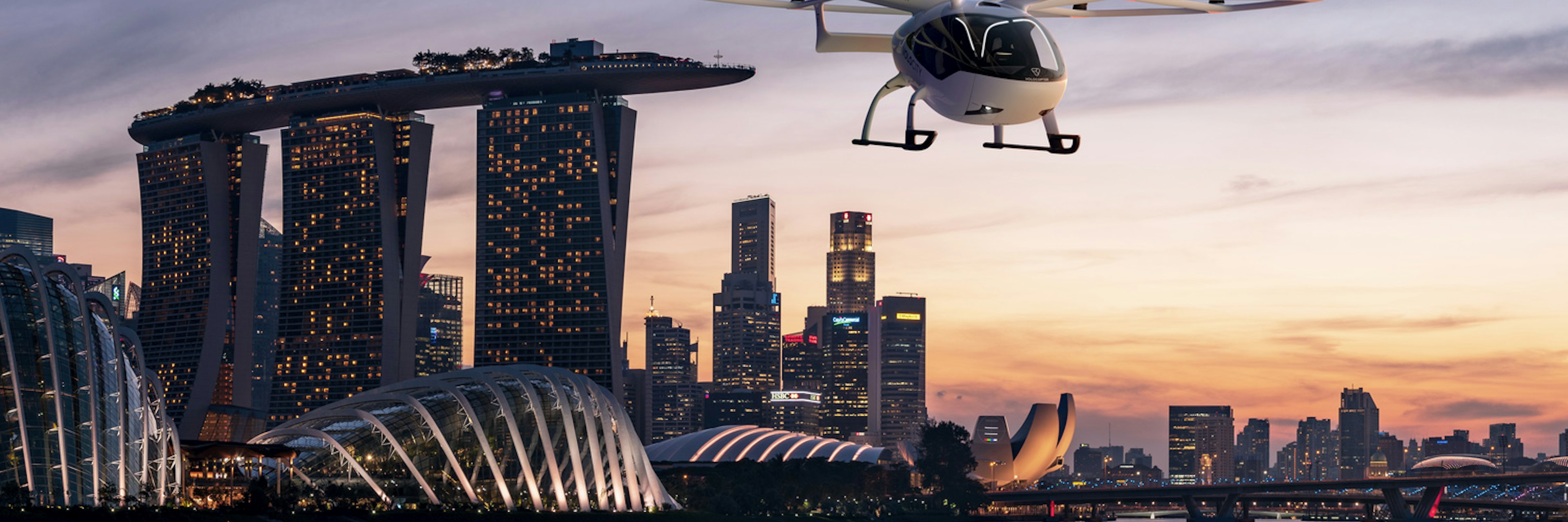 Volocopter flight over Singapore