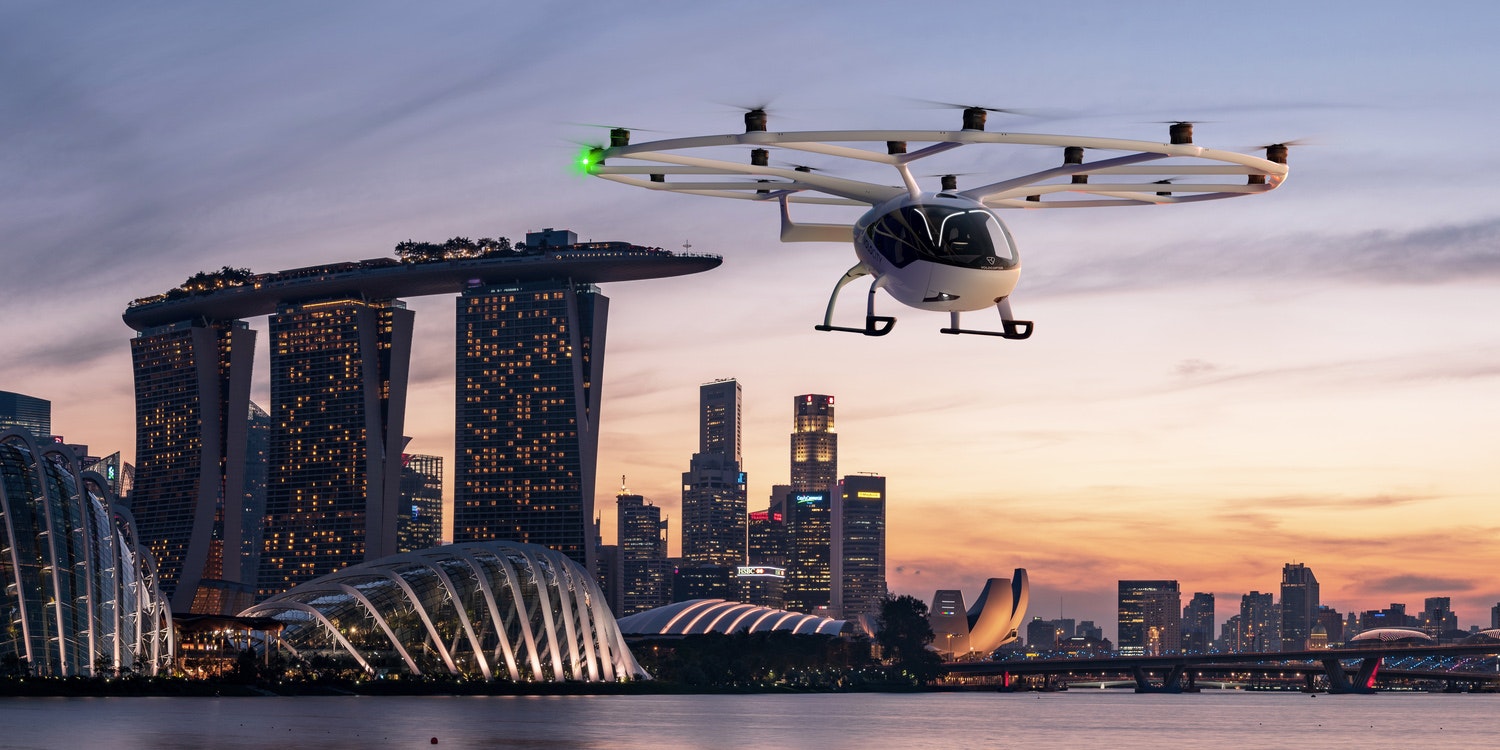 Volocopter flight over Singapore