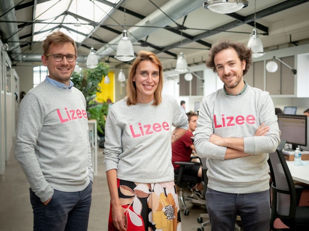 The co-founders of French rental software startup Lizee.