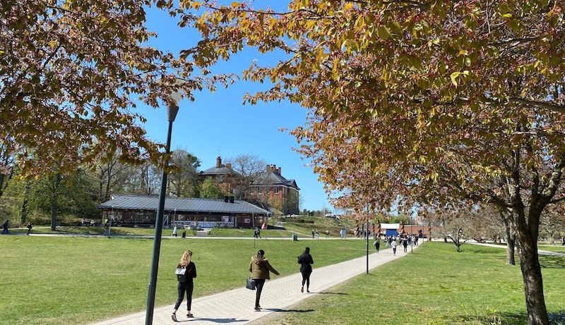 An image of the Stockholm University campus