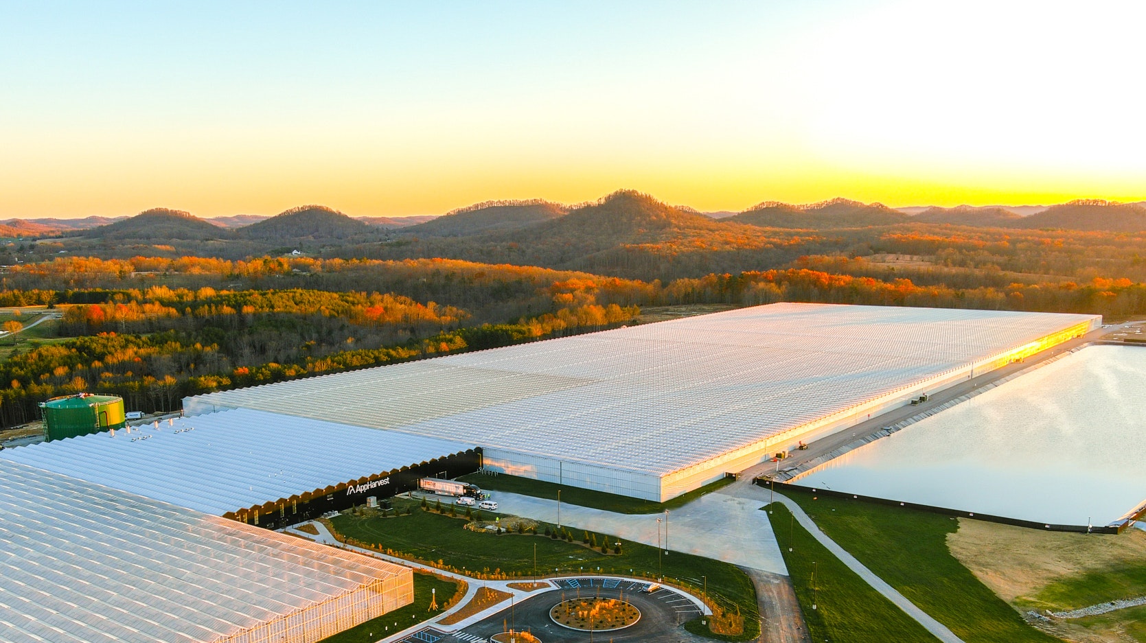 AppHarvest's high-tech greenhouse in Kentucky.