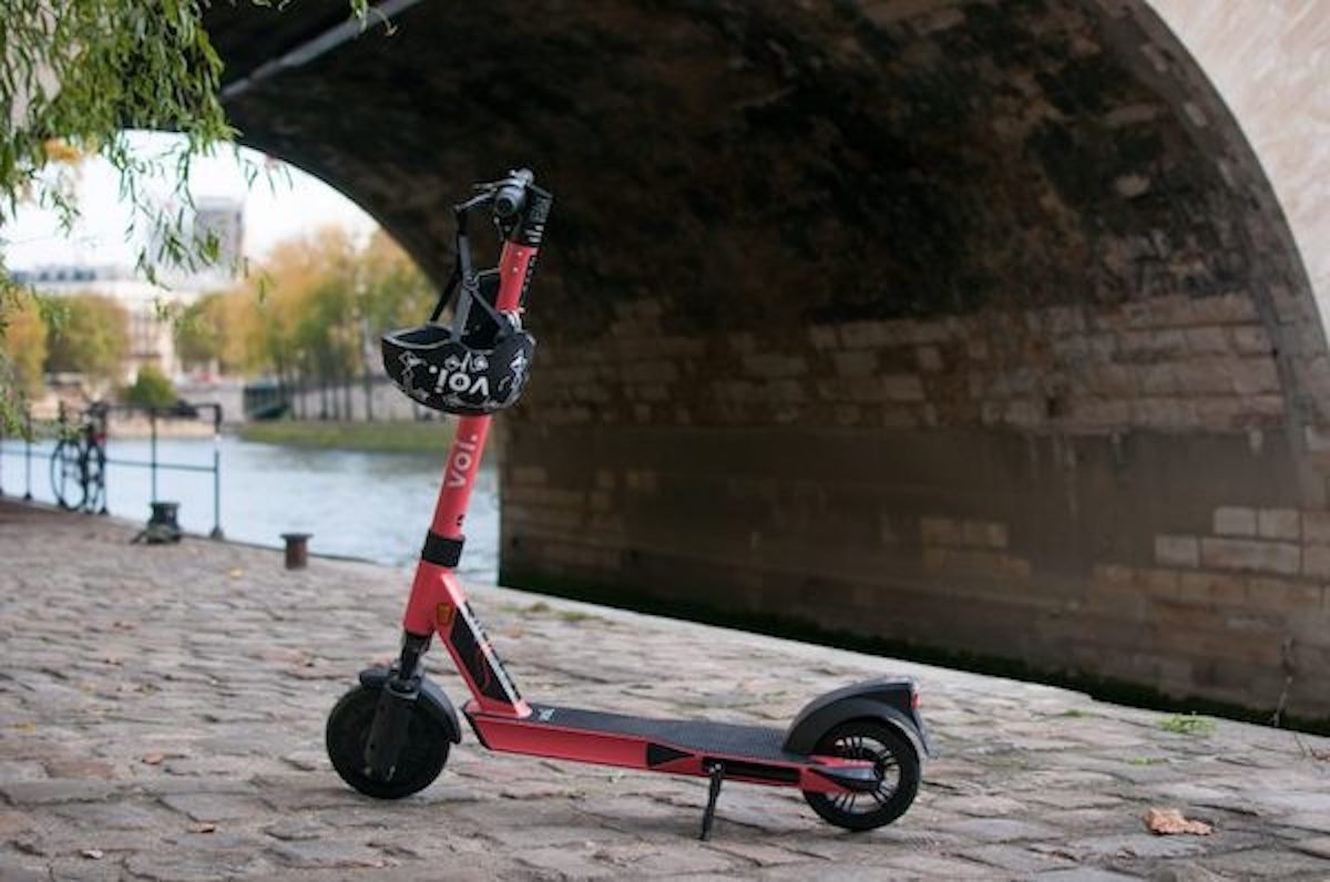 A Voi scooter