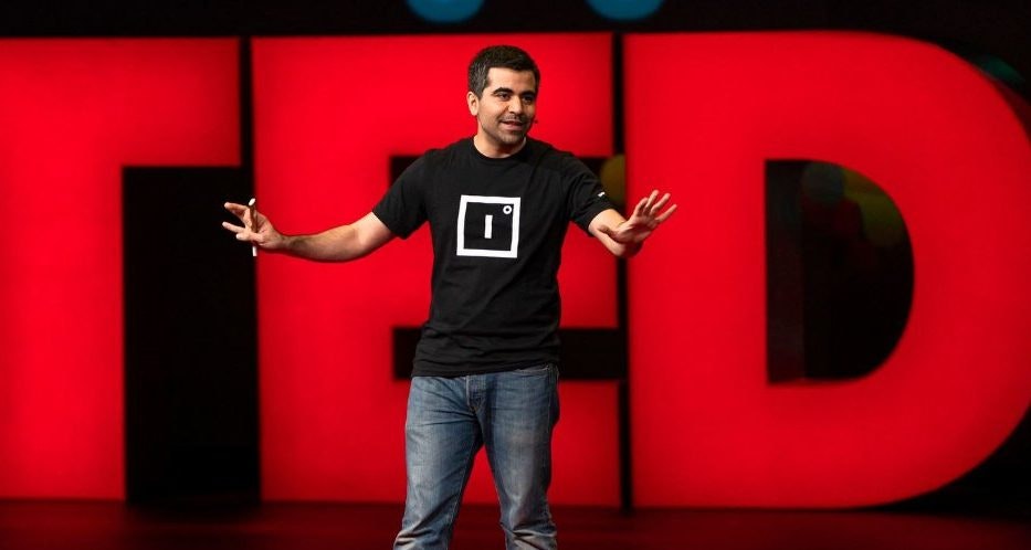 Herman Narula on the TED stage