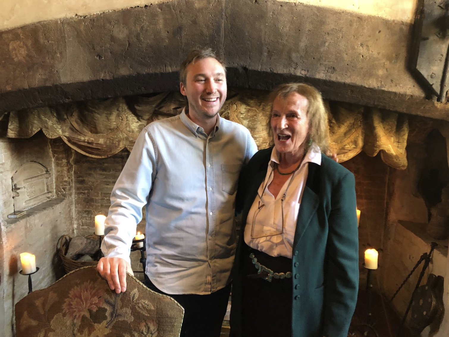 Amanda Feilding and her son, Cosmo Feilding-Mellen