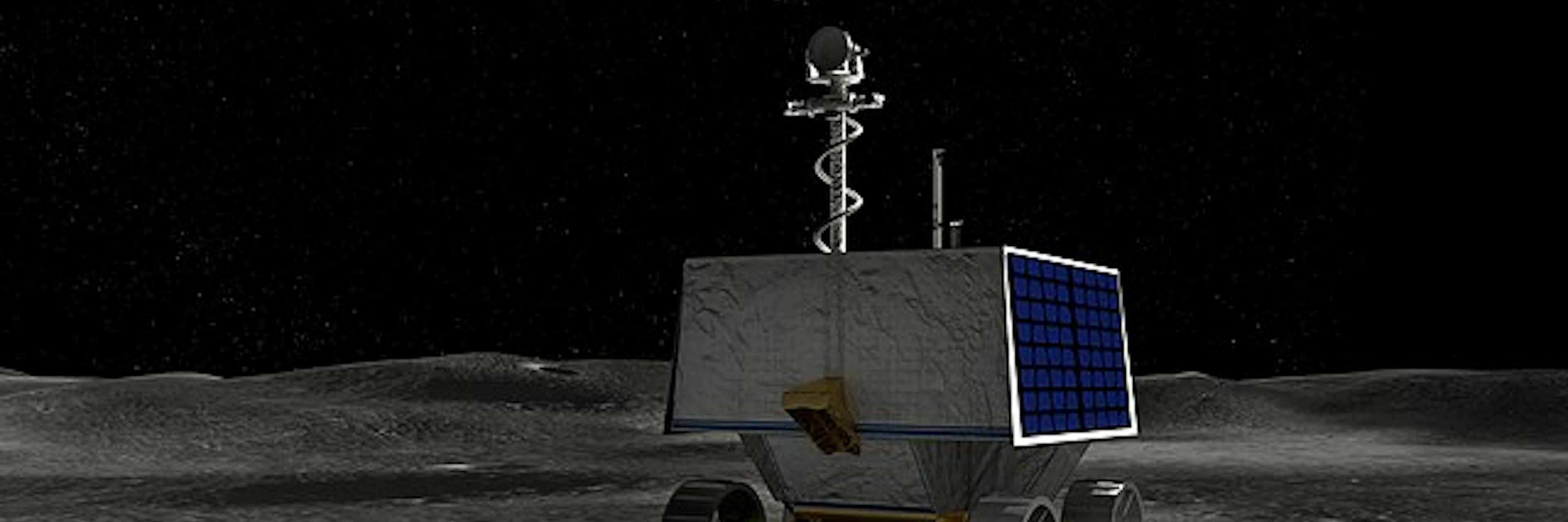Viper rover on the surface of the moon