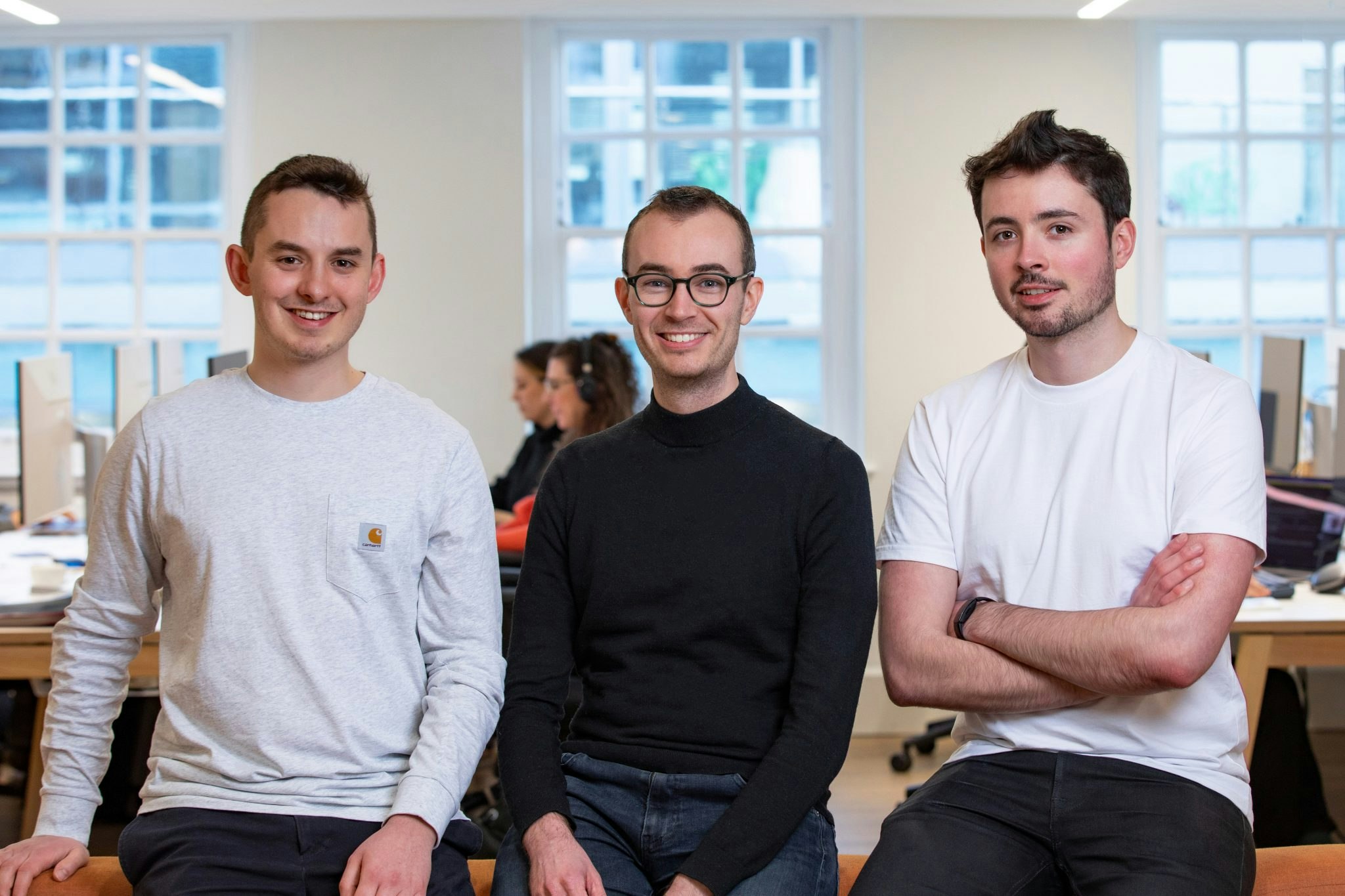 Cofounders Theo Margolius, Sam Franklin and Xav Kearney