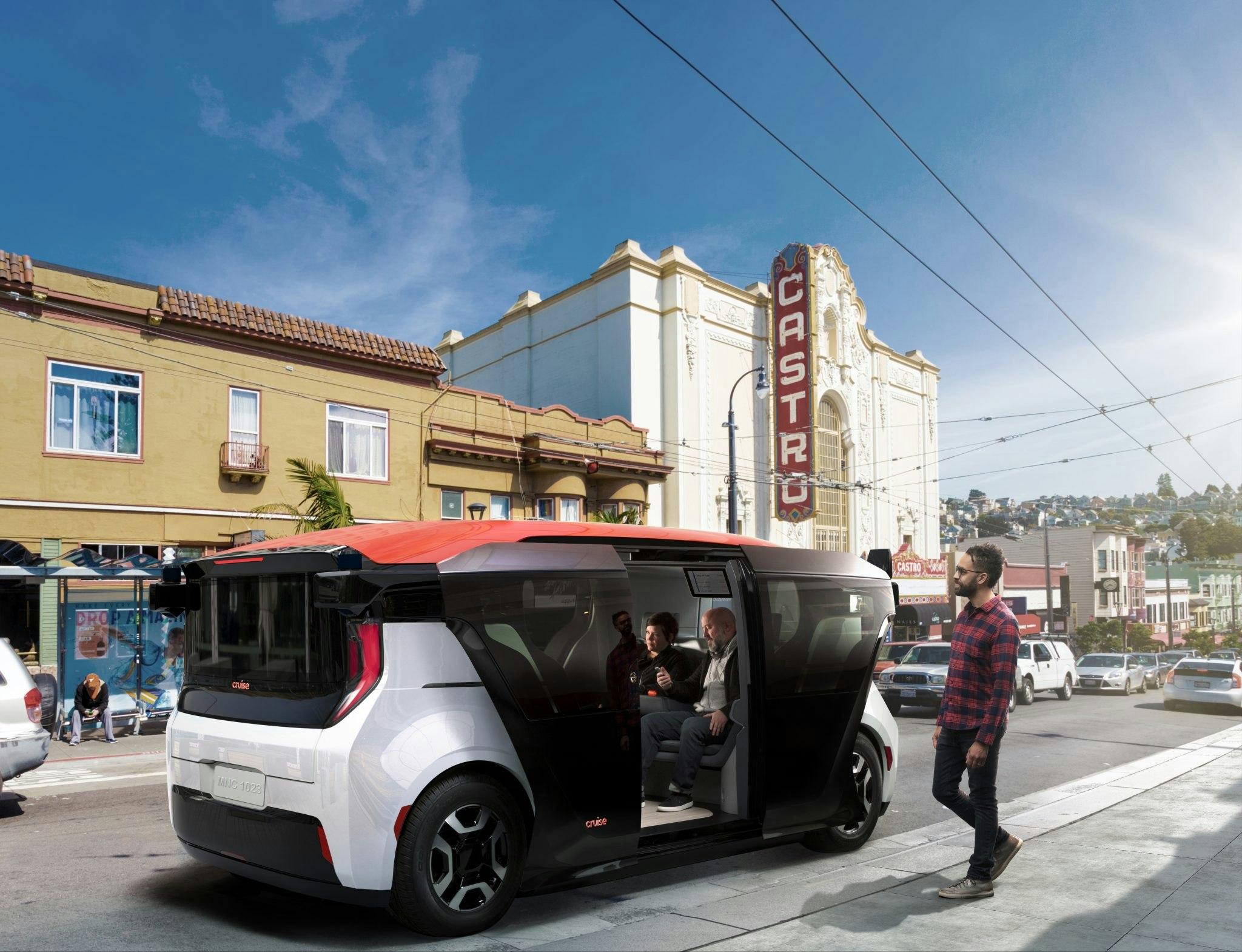 May Mobility's Origin autonomous shuttle.